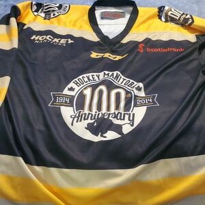 CCM Custom Manitoba Hockey 100th Anniversary Jersey....mintCondition...